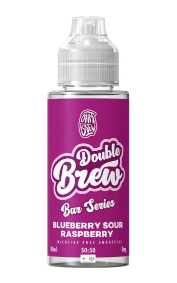 Double Brew Blueberry Sour Raspberry shortfill 100ml 0mg