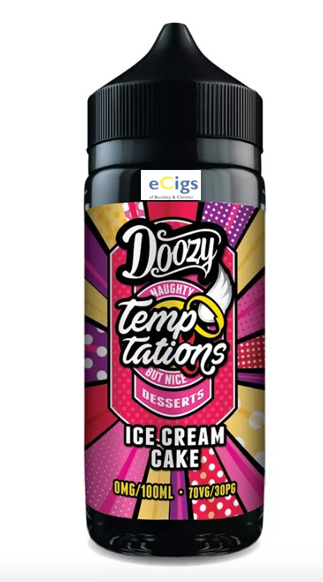 Ice-Cream Cake by Doozy Vape Temptations 100ml 0mg shortfill