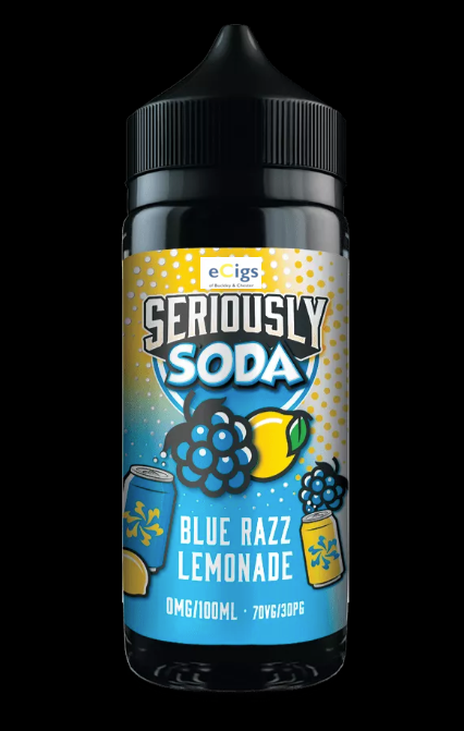 Seriously Soda Blue Razz Lemonade 100ml Shortfill 0mg