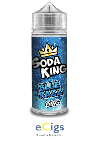 Soda King Blue razz 100ml Shortfill 0mg - eCigs of Chester & Buckley