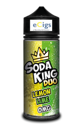 Soda King Duo Lemon & Lime 100ml Shortfill 0mg - eCigs of Chester & Buckley