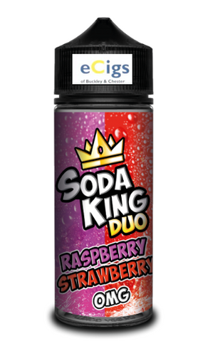 Soda King Duo Rasberry & Strawberry 100ml 0mg - eCigs of Chester & Buckley