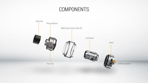 Smok TFV Baby V2 Replacement Glass & Seals - eCigs of Chester & Buckley