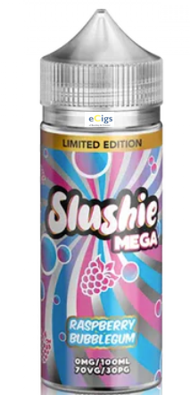 Slushie Mega Raspberry Bubblegum 100ml shortfill 0mg