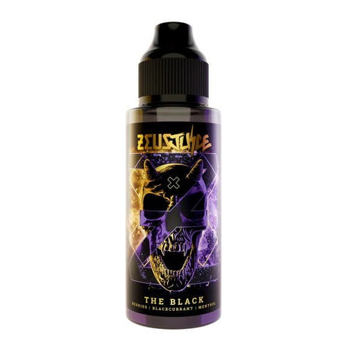 Zeus The Black 100ml shortfill 0mg - eCigs of Chester & Buckley